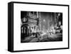Snowstorm on 42nd Street in Times Square by Night-Philippe Hugonnard-Framed Stretched Canvas