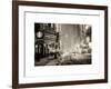 Snowstorm on 42nd Street in Times Square by Night-Philippe Hugonnard-Framed Art Print