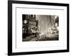 Snowstorm on 42nd Street in Times Square by Night-Philippe Hugonnard-Framed Art Print