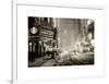 Snowstorm on 42nd Street in Times Square by Night-Philippe Hugonnard-Framed Art Print