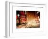 Snowstorm on 42nd Street in Times Square by Night-Philippe Hugonnard-Framed Art Print