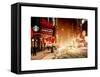 Snowstorm on 42nd Street in Times Square by Night-Philippe Hugonnard-Framed Stretched Canvas