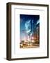 Snowstorm on 42nd Street in Times Square by Night-Philippe Hugonnard-Framed Art Print