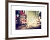 Snowstorm on 42nd Street in Times Square by Night-Philippe Hugonnard-Framed Art Print