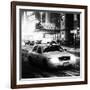 Snowstorm on 42nd Street in Times Square with Yellow Cab by Night-Philippe Hugonnard-Framed Photographic Print