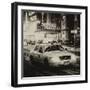 Snowstorm on 42nd Street in Times Square with Yellow Cab by Night-Philippe Hugonnard-Framed Photographic Print