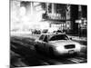 Snowstorm on 42nd Street in Times Square with Yellow Cab by Night-Philippe Hugonnard-Mounted Photographic Print