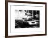 Snowstorm on 42nd Street in Times Square with Yellow Cab by Night-Philippe Hugonnard-Framed Art Print