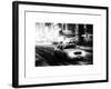 Snowstorm on 42nd Street in Times Square with Yellow Cab by Night-Philippe Hugonnard-Framed Art Print