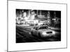 Snowstorm on 42nd Street in Times Square with Yellow Cab by Night-Philippe Hugonnard-Mounted Art Print