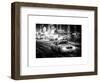 Snowstorm on 42nd Street in Times Square with Yellow Cab by Night-Philippe Hugonnard-Framed Art Print