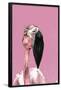 Snowtap - Flamingo Photobomb-Trends International-Framed Poster