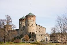 Medieval Olavinlinna Castle in Savonlinna, Finland-snowturtle-Photographic Print