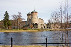 Medieval Olavinlinna Castle in Savonlinna, Finland-snowturtle-Photographic Print