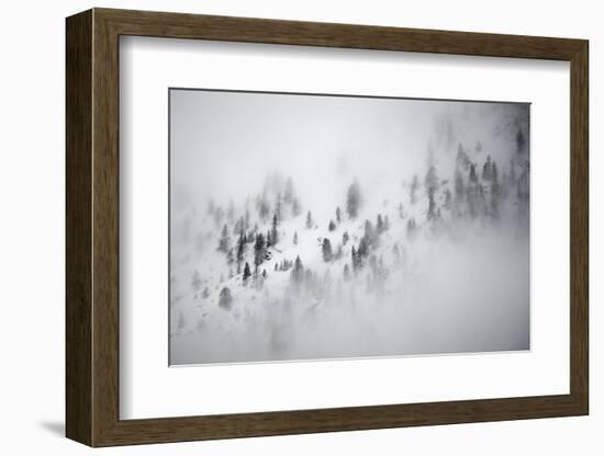 Snowy alpine landscape , Gran Paradiso National Park, Italy-David Pattyn-Framed Photographic Print