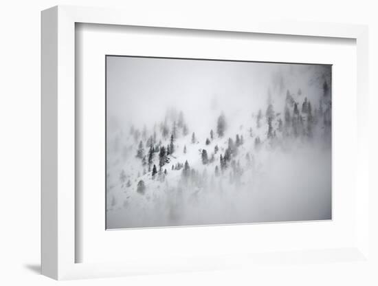 Snowy alpine landscape , Gran Paradiso National Park, Italy-David Pattyn-Framed Photographic Print