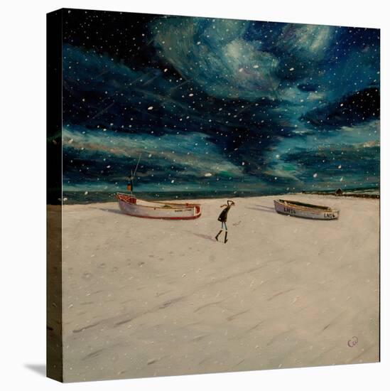 Snowy Beach-Chris Ross Williamson-Stretched Canvas