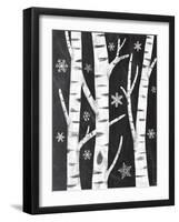 Snowy Birches-Mary Urban-Framed Art Print