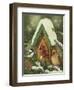 Snowy Birdhouse-William Vanderdasson-Framed Giclee Print