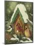 Snowy Birdhouse-William Vanderdasson-Mounted Giclee Print