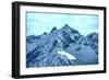 Snowy Blue Mountains in Clouds-Vakhrushev Pavel-Framed Photographic Print