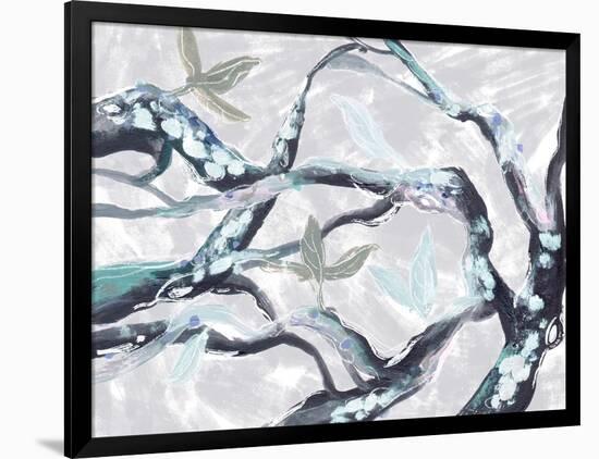 Snowy Branches III-Melissa Wang-Framed Art Print