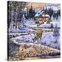 Snowy Cabin-The Macneil Studio-Stretched Canvas