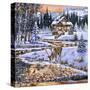 Snowy Cabin-The Macneil Studio-Stretched Canvas