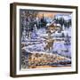 Snowy Cabin-The Macneil Studio-Framed Premium Giclee Print