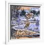 Snowy Cabin-The Macneil Studio-Framed Giclee Print