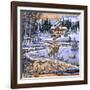 Snowy Cabin-The Macneil Studio-Framed Giclee Print