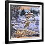 Snowy Cabin-The Macneil Studio-Framed Giclee Print