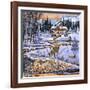 Snowy Cabin-The Macneil Studio-Framed Giclee Print
