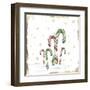 Snowy Candycanes I-PI Studio-Framed Art Print