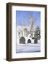 Snowy Church and Cemetery-Joseph Sohm-Framed Photographic Print