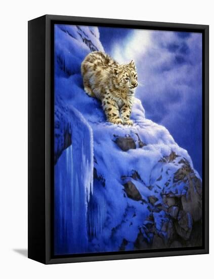 Snowy Cliff-Joh Naito-Framed Stretched Canvas