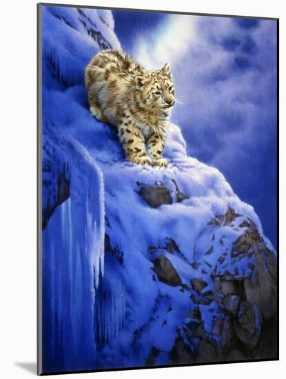 Snowy Cliff-Joh Naito-Mounted Giclee Print