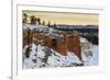 Snowy Cliffs of the Rim Lit by Weak Winter's Late Afternoon Sun-Eleanor Scriven-Framed Photographic Print