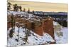 Snowy Cliffs of the Rim Lit by Weak Winter's Late Afternoon Sun-Eleanor Scriven-Mounted Photographic Print