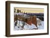 Snowy Cliffs of the Rim Lit by Weak Winter's Late Afternoon Sun-Eleanor Scriven-Framed Photographic Print