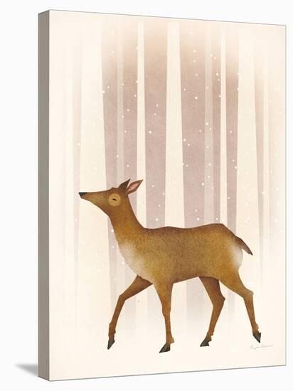 Snowy Doe-Ryan Fowler-Stretched Canvas