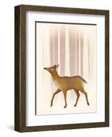 Snowy Doe-Ryan Fowler-Framed Art Print