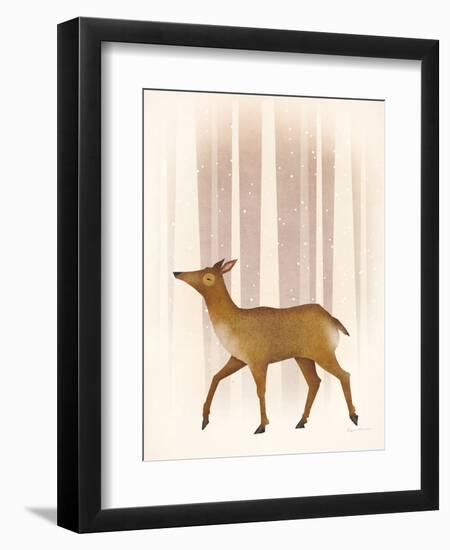 Snowy Doe-Ryan Fowler-Framed Art Print