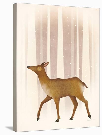 Snowy Doe-Ryan Fowler-Stretched Canvas