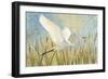 Snowy Egret in Flight v2-Kathrine Lovell-Framed Art Print