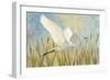 Snowy Egret in Flight v2-Kathrine Lovell-Framed Art Print