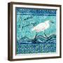 Snowy Egret Season's Greeting I-Nicholas Biscardi-Framed Art Print