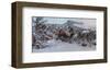 Snowy Elk-Steve Hunziker-Framed Premium Giclee Print