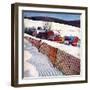 "Snowy Farm Scene,"February 1, 1949-Caroloa Rust-Framed Giclee Print