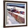 "Snowy Farm Scene,"February 1, 1949-Caroloa Rust-Framed Giclee Print